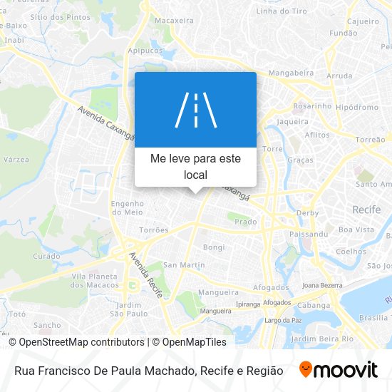 Rua Francisco De Paula Machado mapa