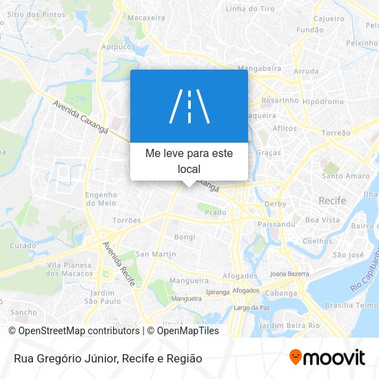 Rua Gregório Júnior mapa