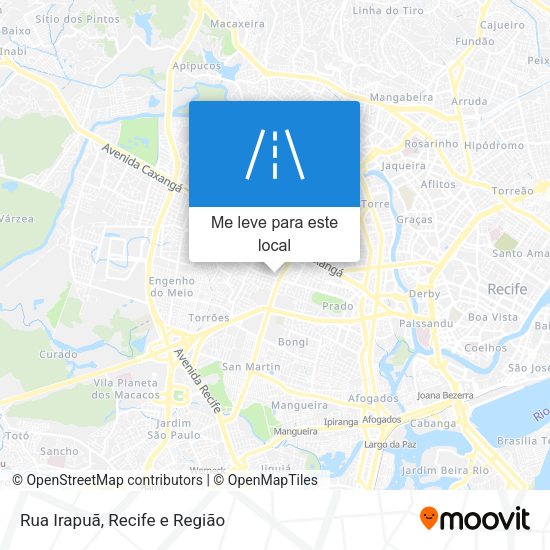 Rua Irapuã mapa