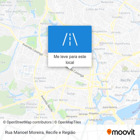 Rua Manoel Moreira mapa