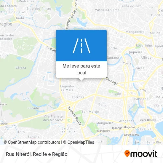Rua Niterói mapa