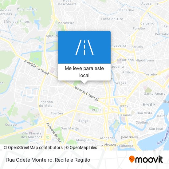 Rua Odete Monteiro mapa