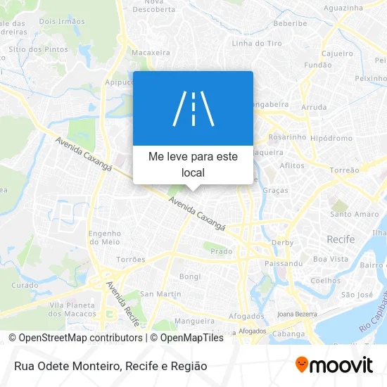 Rua Odete Monteiro mapa