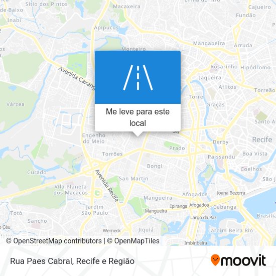 Rua Paes Cabral mapa
