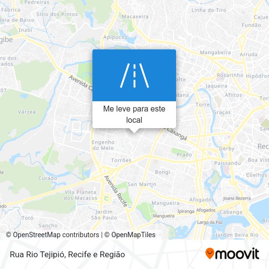 Rua Rio Tejipió mapa