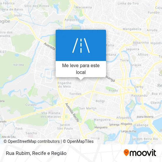 Rua Rubim mapa