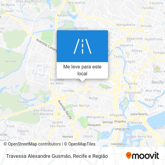 Travessa Alexandre Gusmão mapa