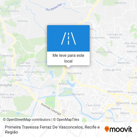 Primeira Travessa Ferraz De Vasconcelos mapa