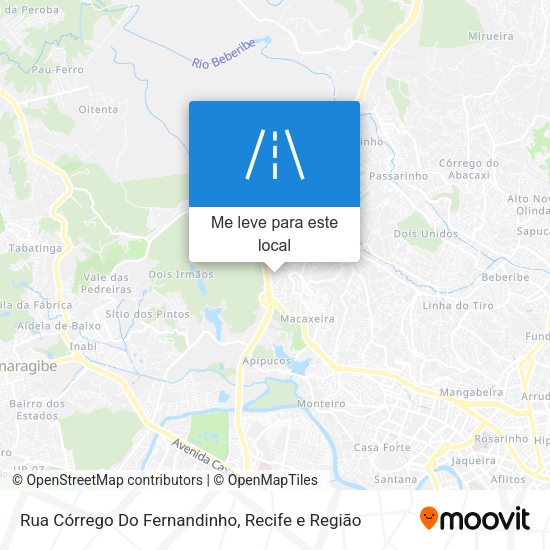 Rua Córrego Do Fernandinho mapa