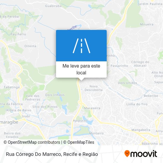 Rua Córrego Do Marreco mapa