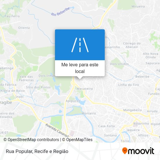 Rua Popular mapa