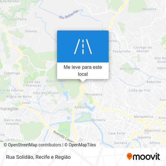 Rua Solidão mapa