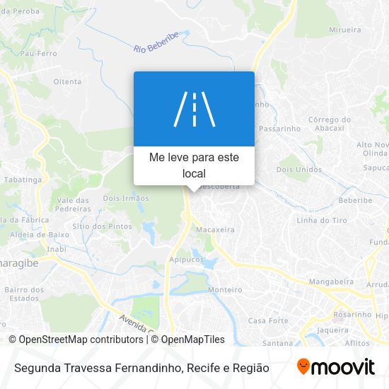 Segunda Travessa Fernandinho mapa