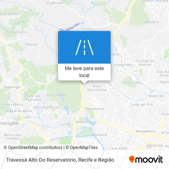 Travessa Alto Do Reservatório mapa