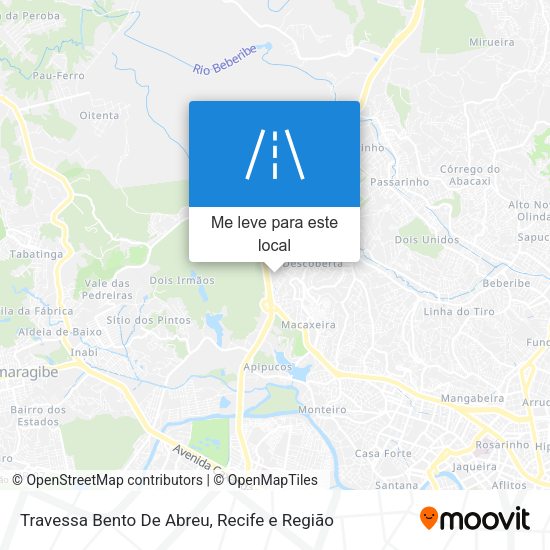 Travessa Bento De Abreu mapa