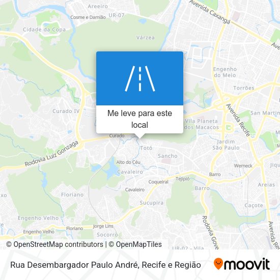 Rua Desembargador Paulo André mapa