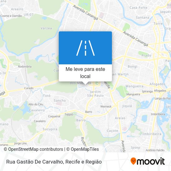 Rua Gastão De Carvalho mapa