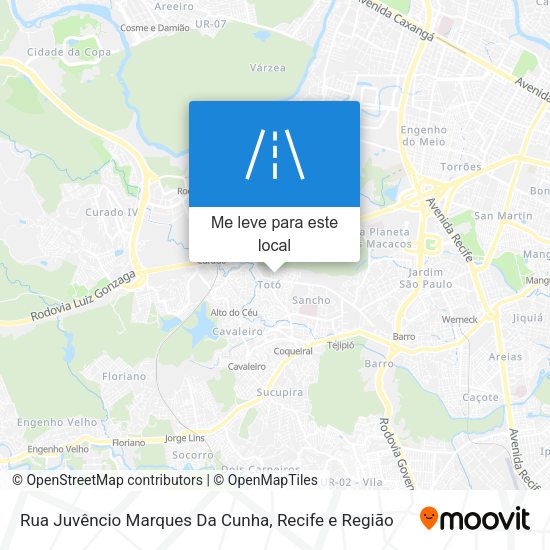 Rua Juvêncio Marques Da Cunha mapa