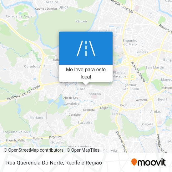 Rua Querência Do Norte mapa