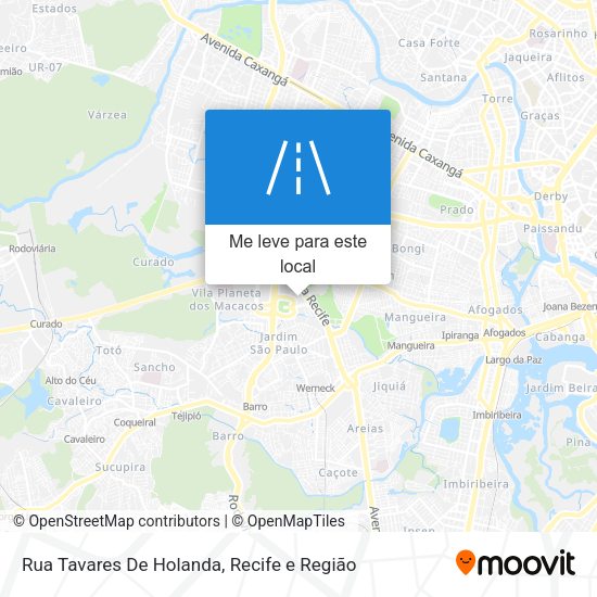 Rua Tavares De Holanda mapa