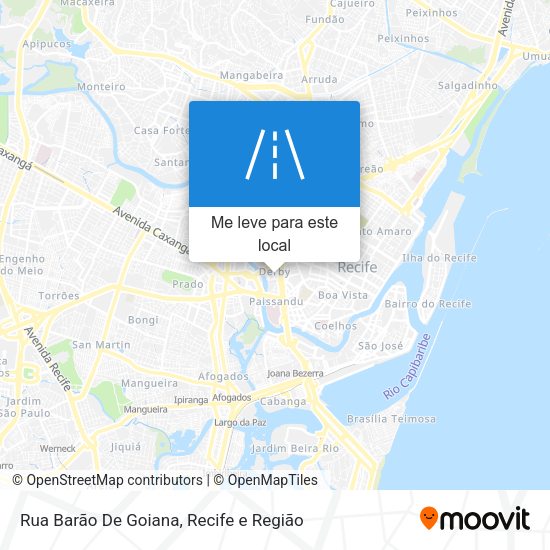 Rua Barão De Goiana mapa