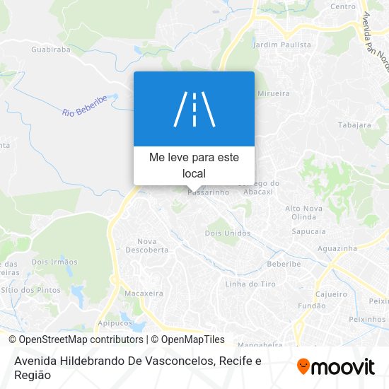 Avenida Hildebrando De Vasconcelos mapa