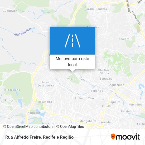 Rua Alfredo Freire mapa