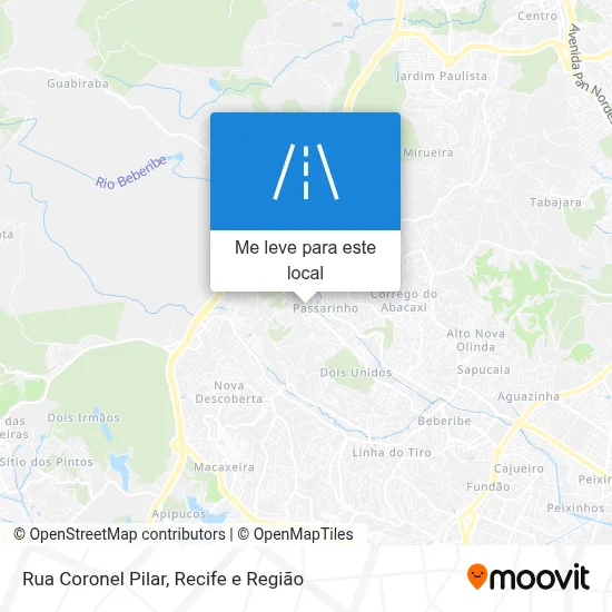 Rua Coronel Pilar mapa