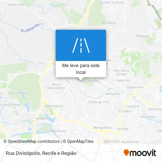 Rua Divisópolis mapa
