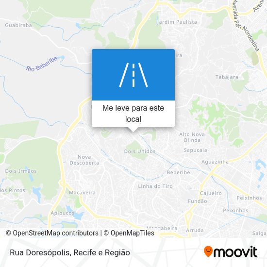 Rua Doresópolis mapa