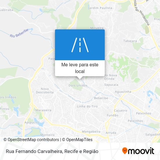Rua Fernando Carvalheira mapa