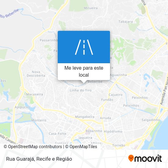 Rua Guarajá mapa