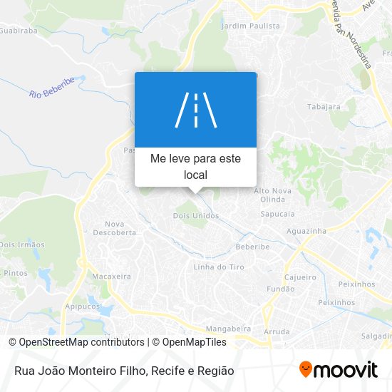 Rua João Monteiro Filho mapa