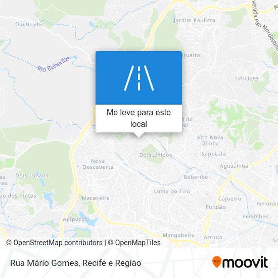 Rua Mário Gomes mapa