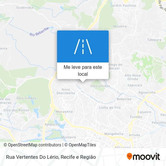 Rua Vertentes Do Lério mapa