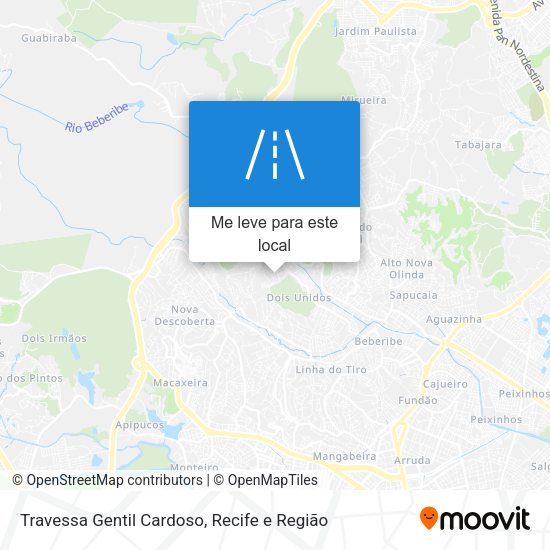 Travessa Gentil Cardoso mapa
