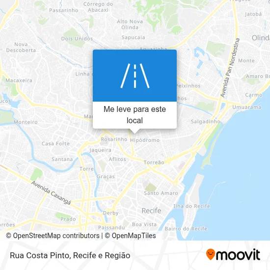 Rua Costa Pinto mapa