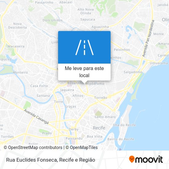 Rua Euclides Fonseca mapa