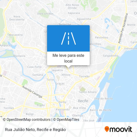 Rua Julião Neto mapa