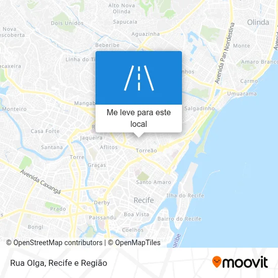 Rua Olga mapa