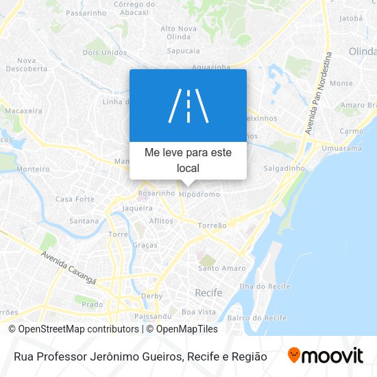 Rua Professor Jerônimo Gueiros mapa
