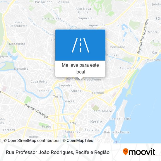 Rua Professor João Rodrigues mapa