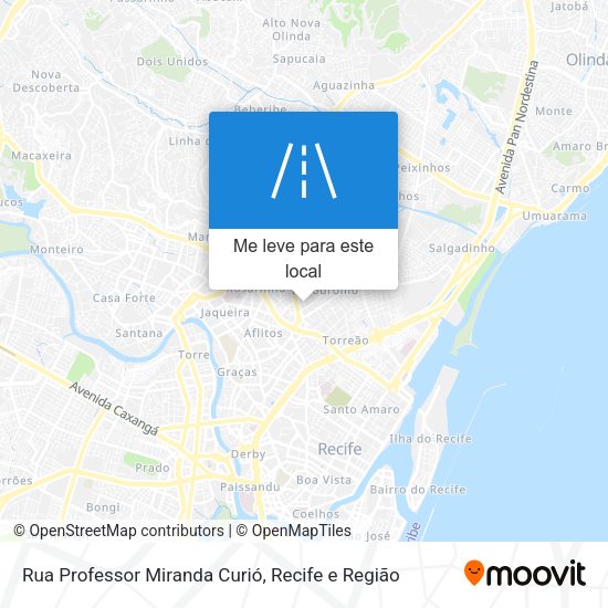 Rua Professor Miranda Curió mapa