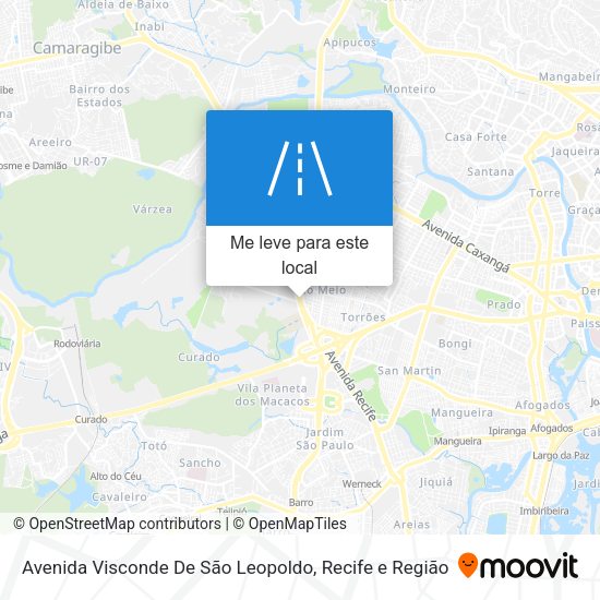 Avenida Visconde De São Leopoldo mapa