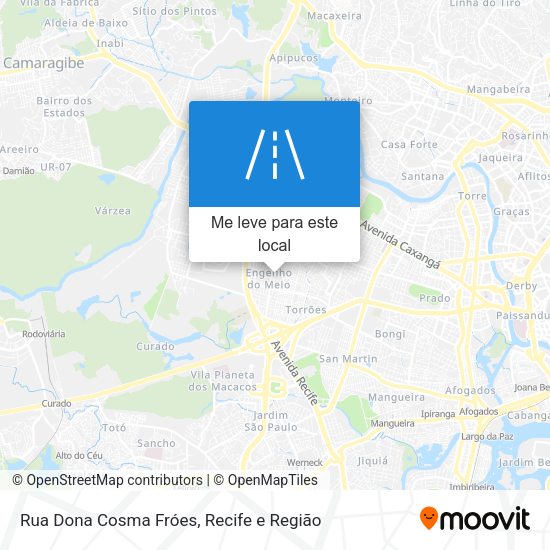 Rua Dona Cosma Fróes mapa