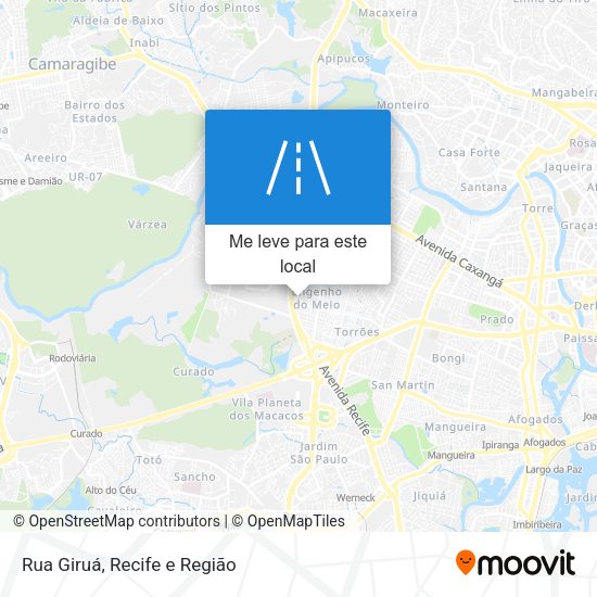 Rua Giruá mapa