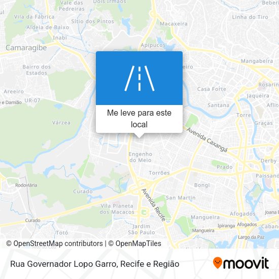 Rua Governador Lopo Garro mapa