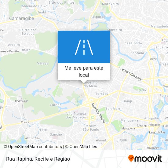 Rua Itapina mapa