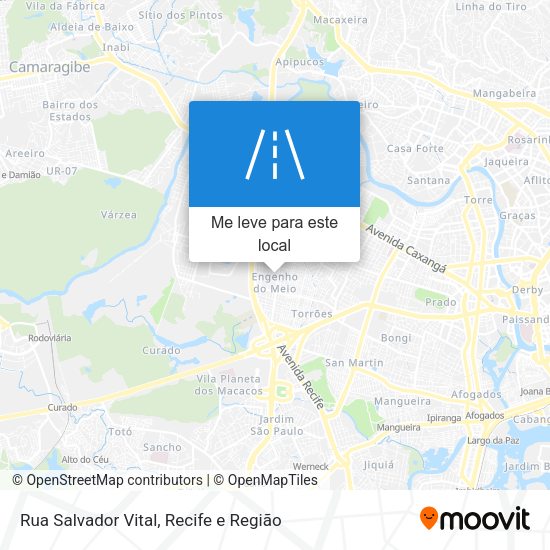 Rua Salvador Vital mapa