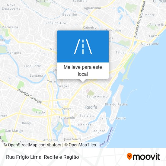 Rua Frígio Lima mapa